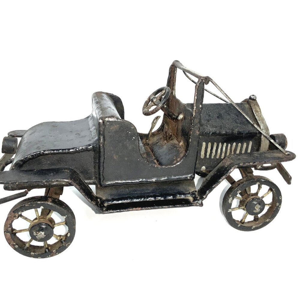 c1911 Ford Model T Torpedo Runabout Roadster Hand Made Metal Antique Car
